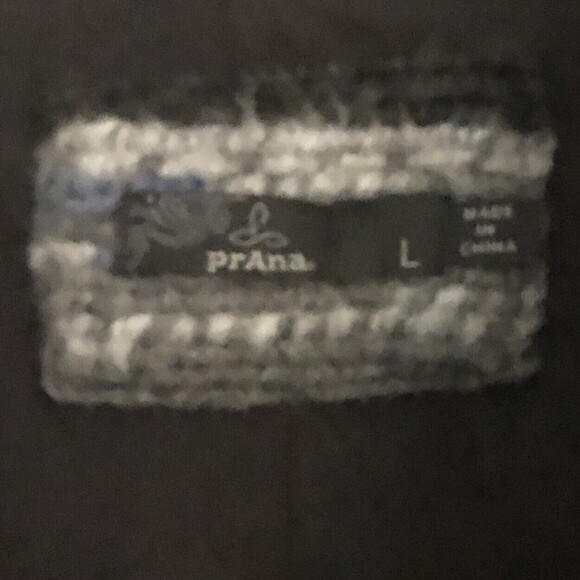 prAna Arria Aztec Wool Blend Jacket Womens L Southwest Gray Blue Sweater Coat - Picture 4 of 11
